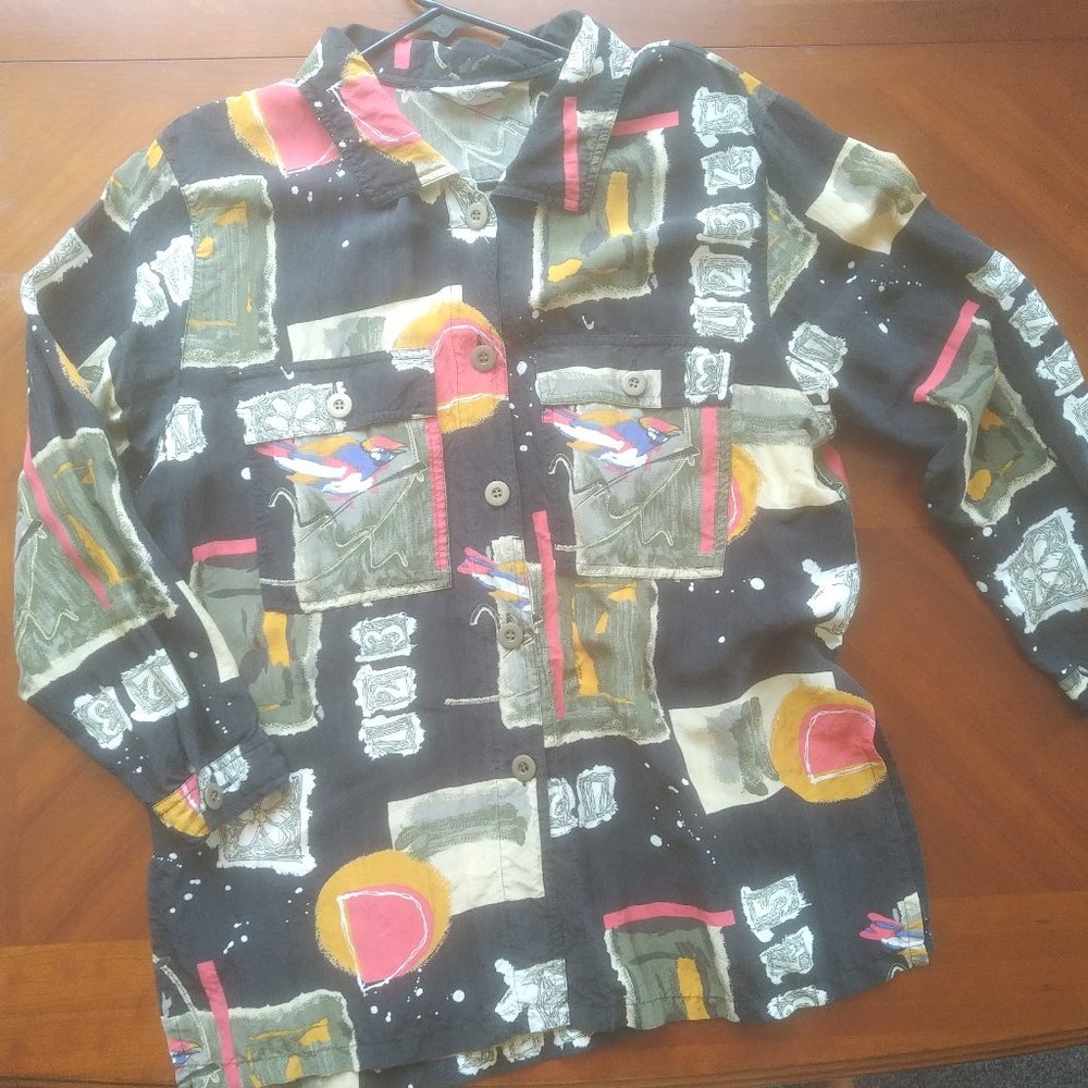 Unisex Vintage Barth Button-Down